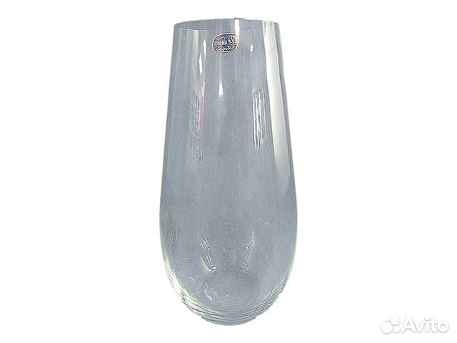 Ваза crystalex 30см стекло гладкая прозрачная