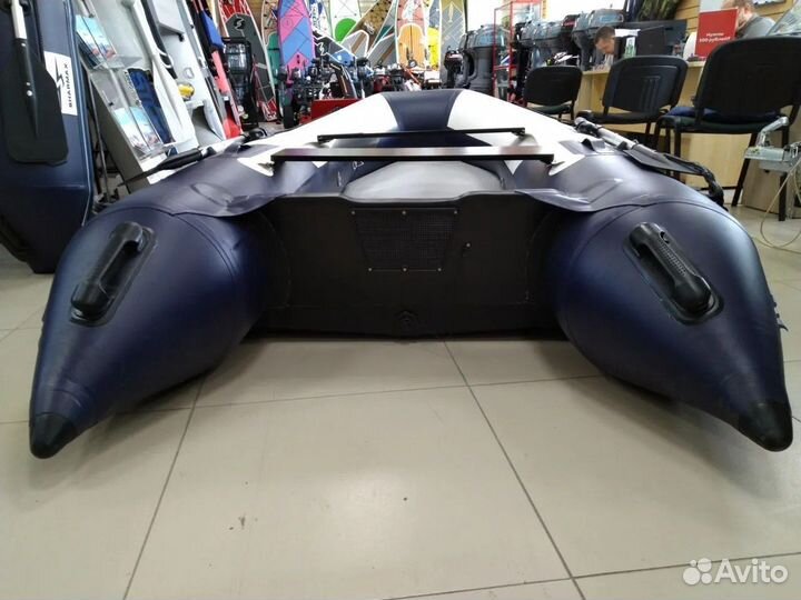 Лодка пвх Sharmax SY-340 airdeck бело-синий