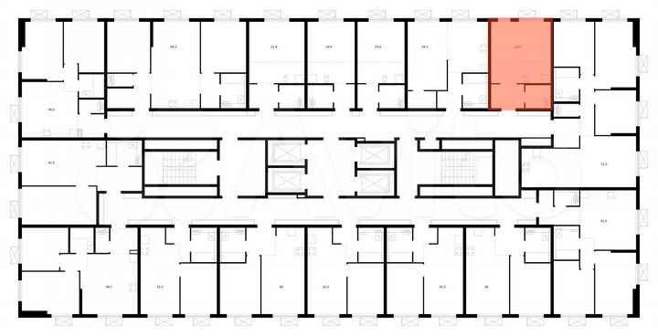 Квартира-студия, 25,5 м², 24/33 эт.