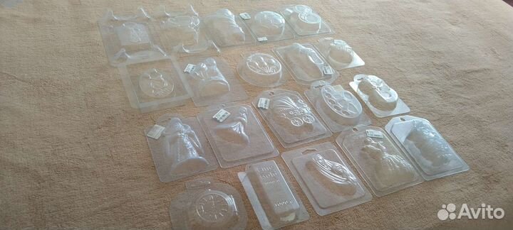 Пластиковые формы для шоколада, мыла и т.д. 100 шт