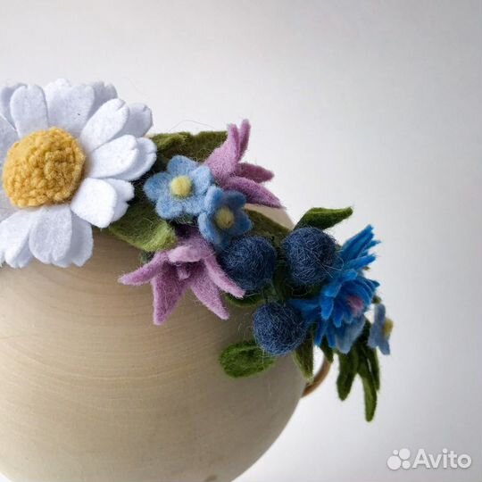 Повязка на голову для девочки «Летние цветы»