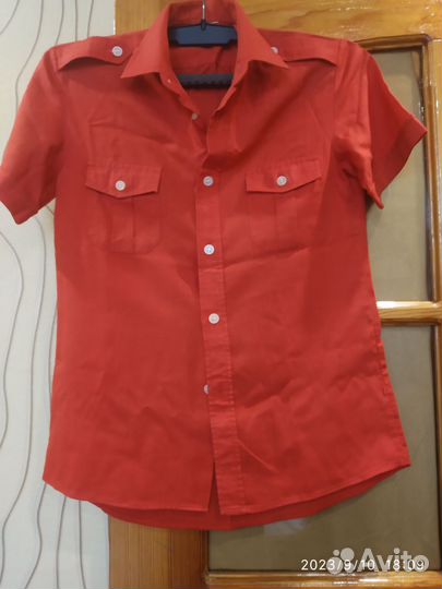 Рубашка для мальчика х/б 140