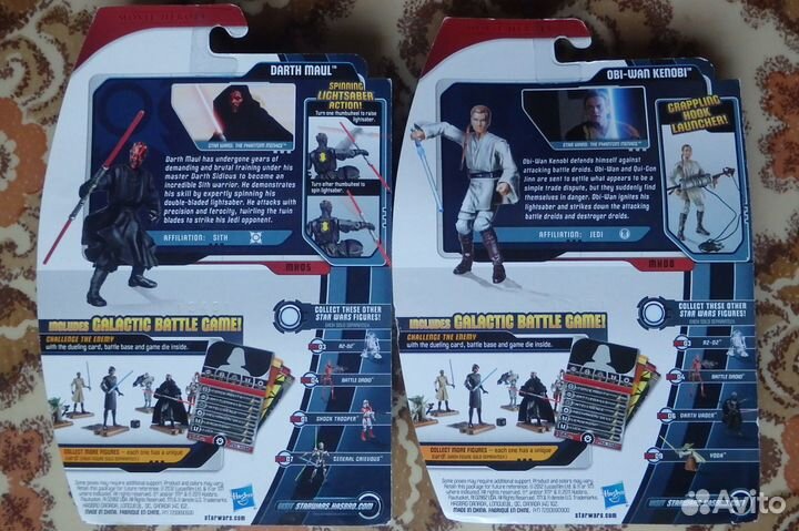 Фигурки Star Wars Darth Mull и Obi-Wan Kenobi