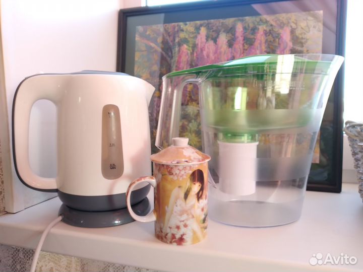 Фильтр кувшин + чайник (кружка с крышкой в подарок