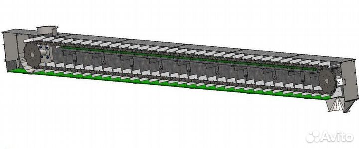 Скребковый транспортер 50 т/ч
