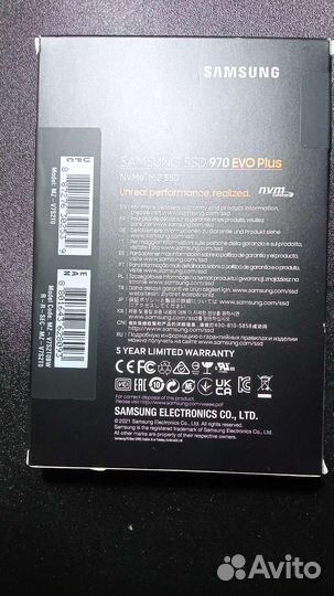 Samsung 970 EVO Plus 2 Tb M.2