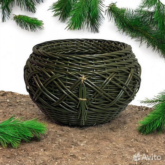 Кашпо из полиротанга 12л