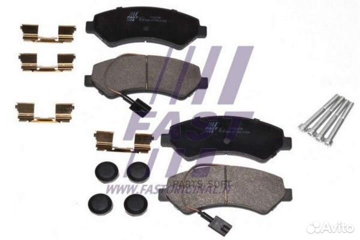 Fast FT29158 колодки тормозные fiat ducato 06 пере