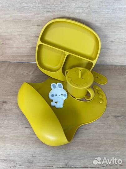 Силиконовая детская посуда