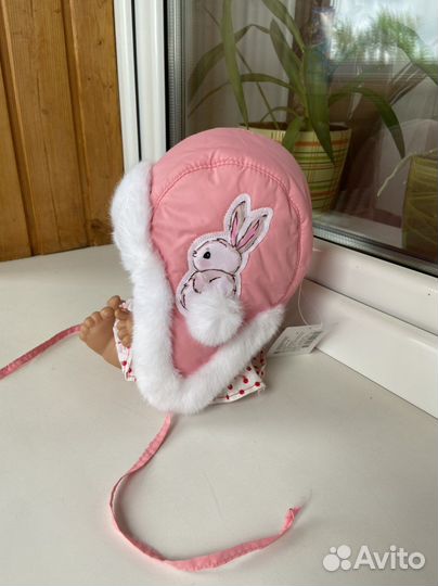 Шапка зимняя для девочки 44 размер