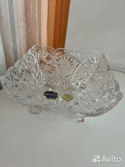 Хрустальная ваза Богемия