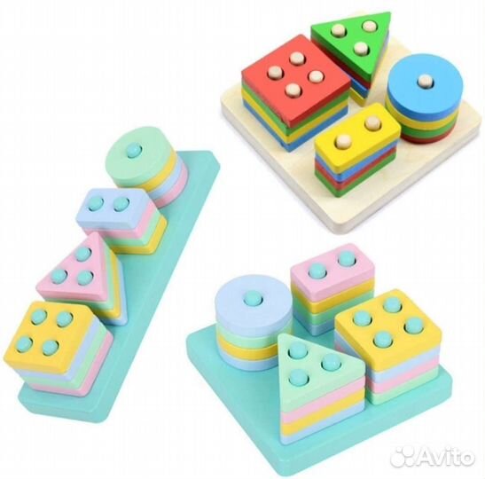 Развивающие деревянные игрушки