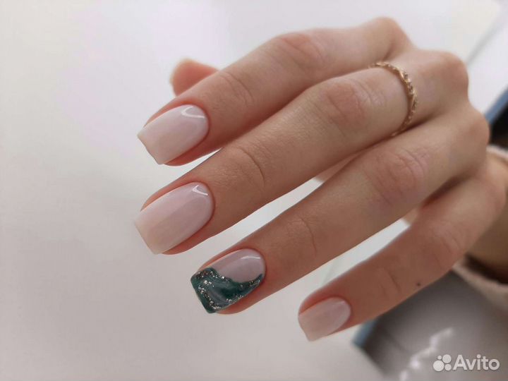 Маникюр наращивание ногтей