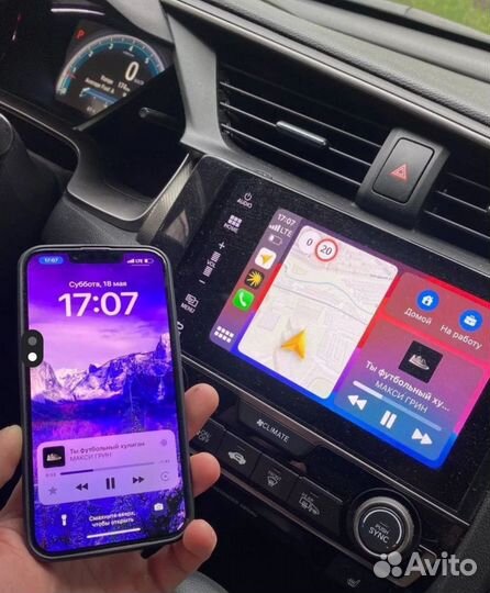 Бепроводной адаптер Apple Carplay Android Auto Box