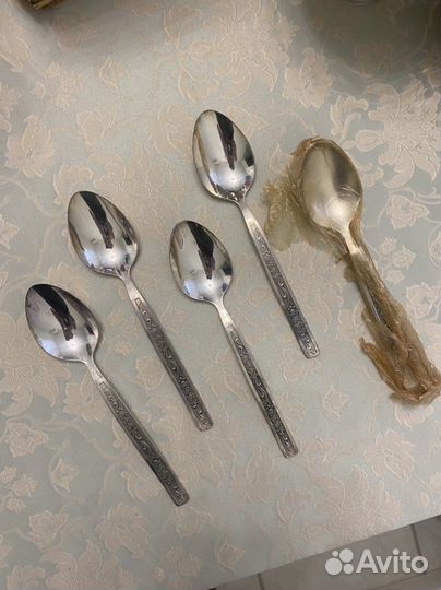 Мельхиоровые ложки СССР набор 6 штук