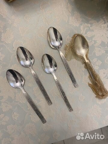 Мельхиоровые ложки СССР набор 6 штук
