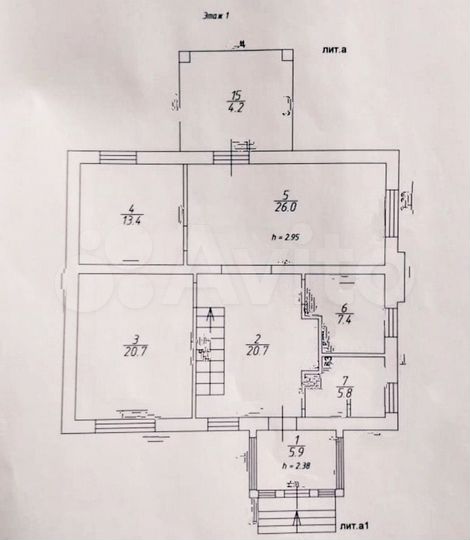 Коттедж 120 м² на участке 7 сот.