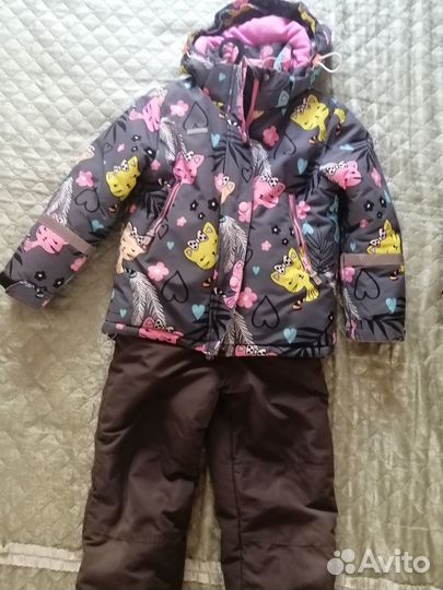 Зимний костюм для девочки 128 134