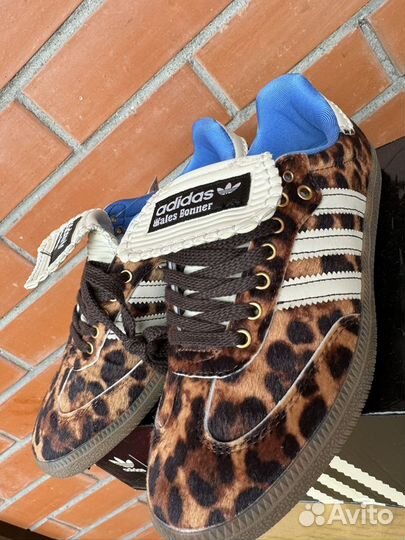 Кроссовки adidas samba wales bonner leopard