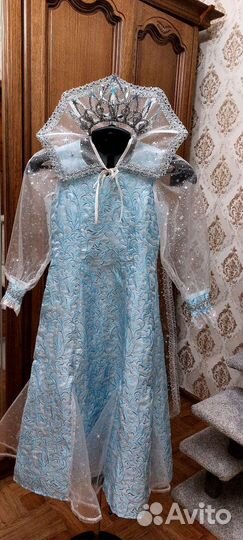 Костюм снежная королева+ корона