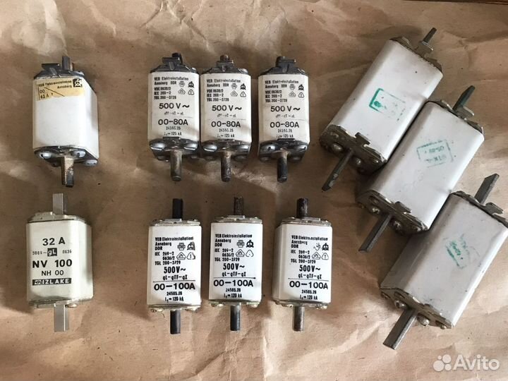 Предохранители, плавкие вставки