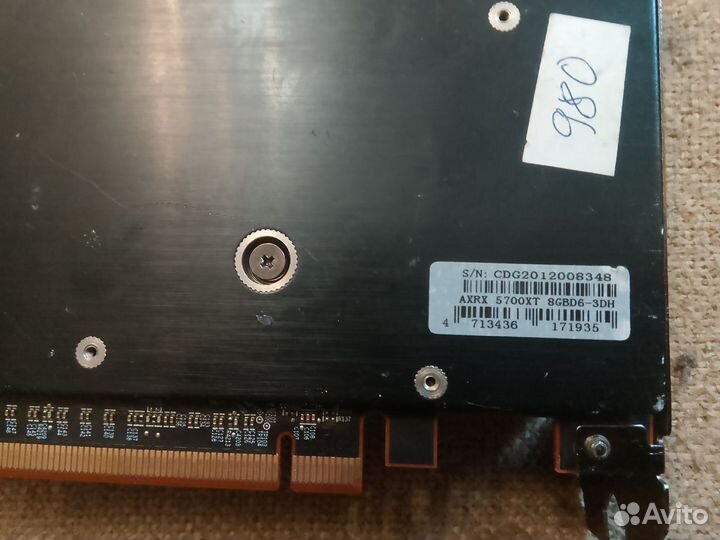 Видеокарта rx5700xt 8gb не рабочая