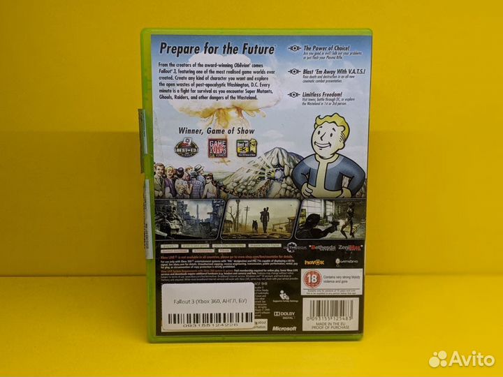 Fallout 3 (Xbox 360, англ, бу)