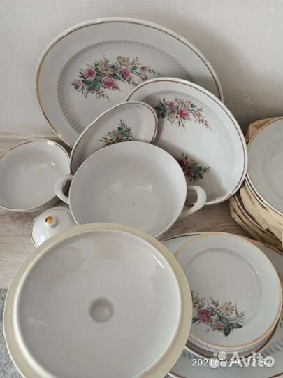 Столовый сервиз,СССР,новый,не использ,6перс,31пред