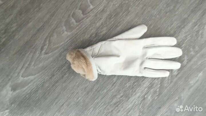 Перчатки женские кожаные