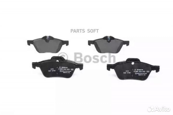 Bosch 0986424652 Колодки тормозные дисковые перед