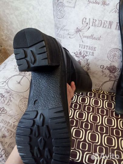 Сапоги 41р зима нат.кожа/овчина обуты 1раз