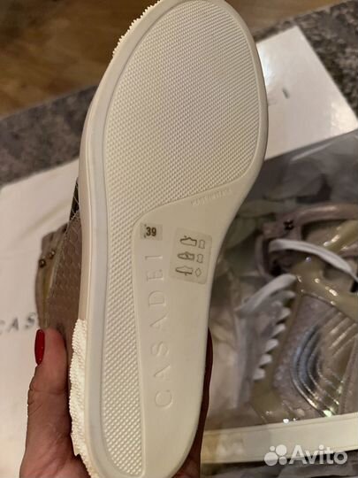 Кроссовки на танкетке casadei 39/40 оригинал новые