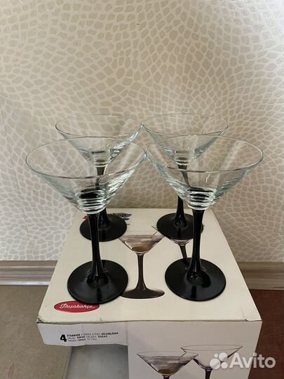 Набор бокалов для мартини/ коктейлей