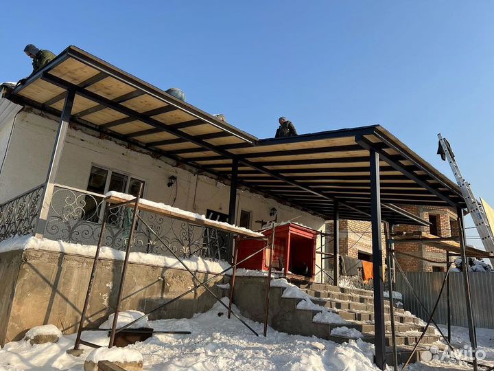 Навес для дачи