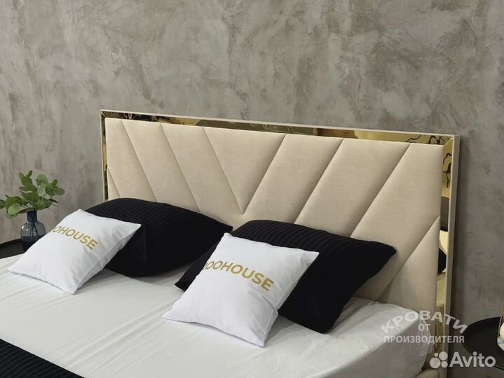 Кровать двуспальная премиум-класса с местом для хранения 160x200