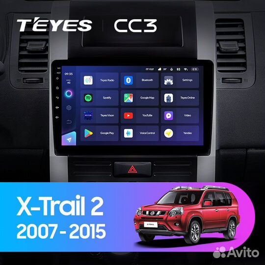 Магнитола Teyes CC3 3/32 для Nissan X-Trail 2008