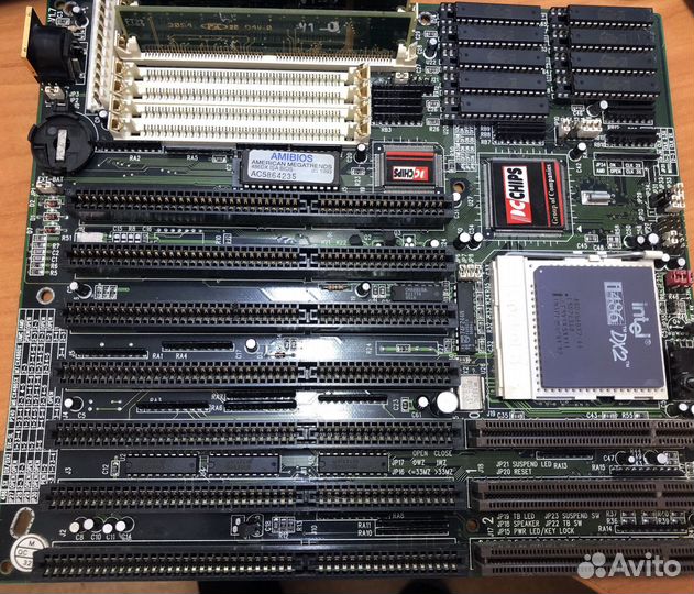 Материнская плата с процессором 486 dx2 66