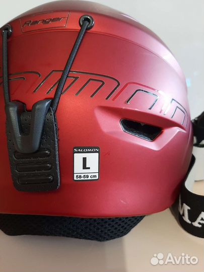 Шлем горнолыжный Salomon и очки