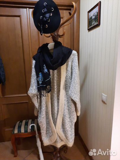 Австрийский Кардиган-пальто мохер/шерсть 44/46