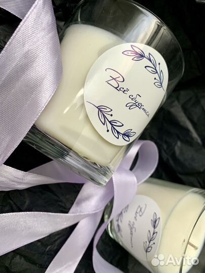 Ароматическая свеча ручной работы