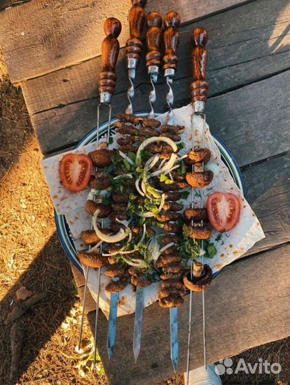 Шампура из нержавейки качественные с ручкой