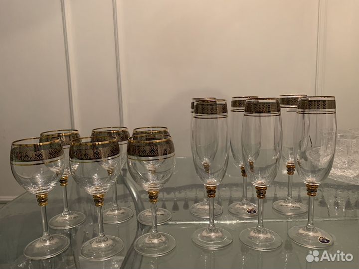 Фужеры для шампанского и вина Богемия