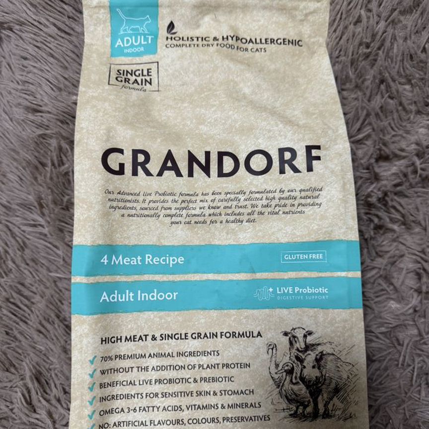 Корм для кошек grandorf 2 кг