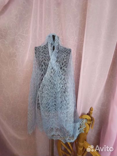 Палантин пуховый шарф