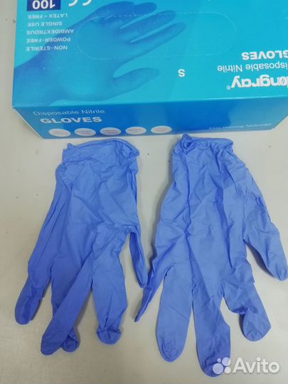 Перчатки нитриловые размер L