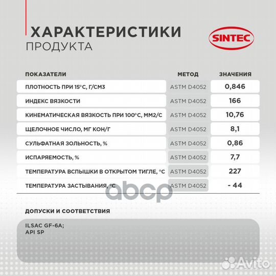 Масло моторное синтетическое Sintec Platinum 7000