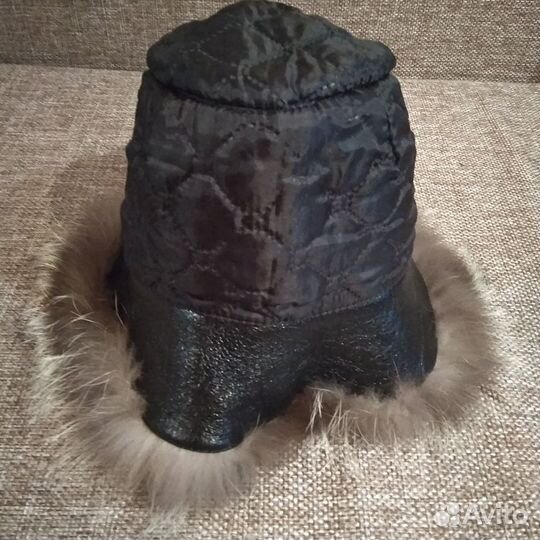 Шляпка из натуральной замши