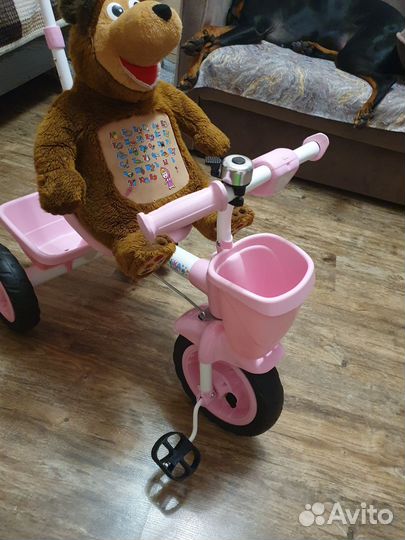 Детский 3х колесный велосипед и машинка