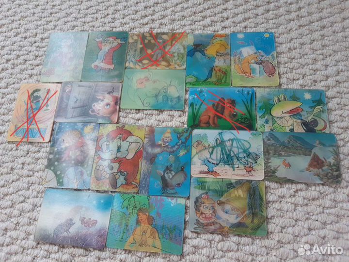 Календарики переливашки 1975-1991г