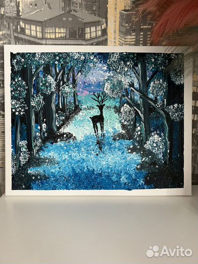 Картина холст акрил